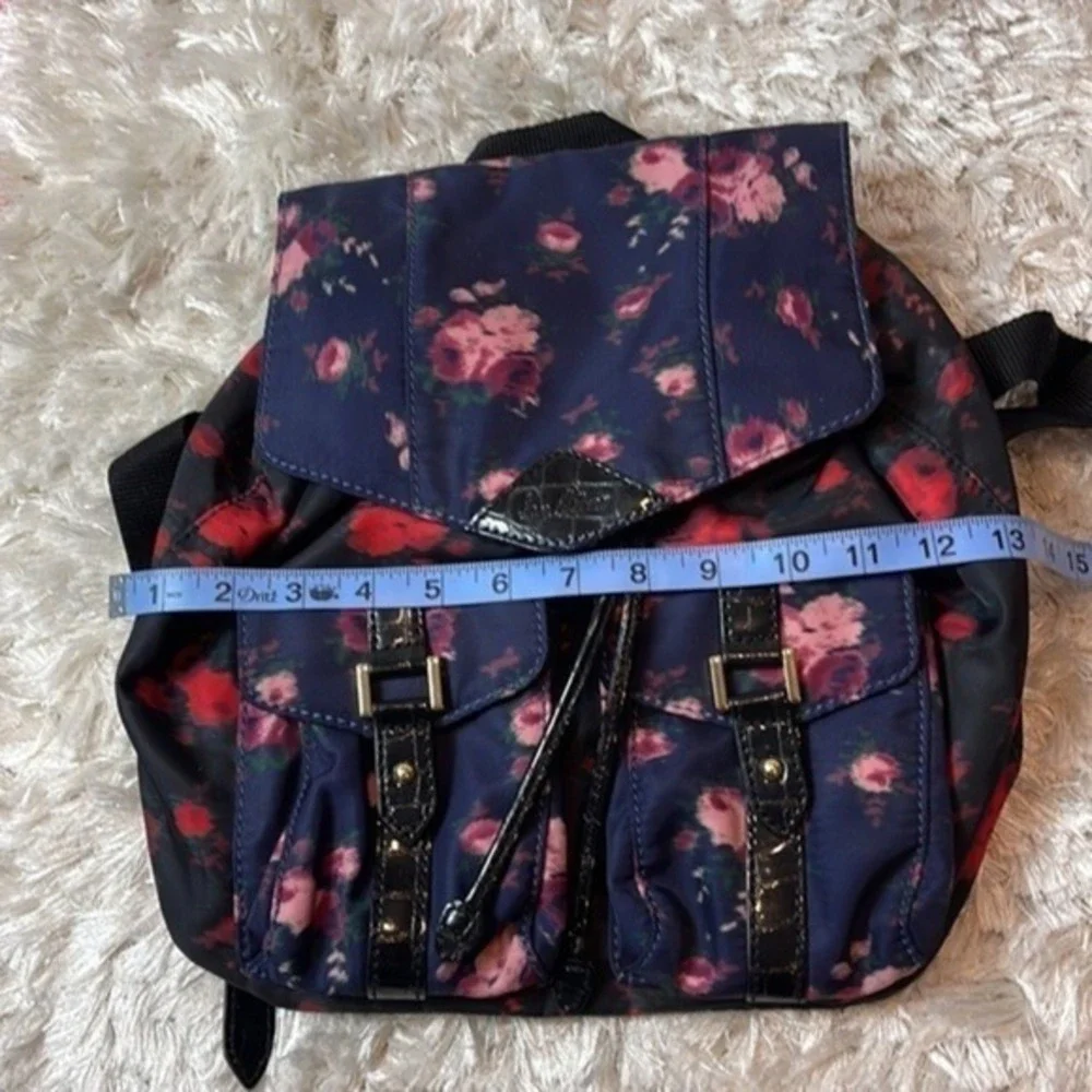 Sam Edelman‎ floral printed backpack black and red
